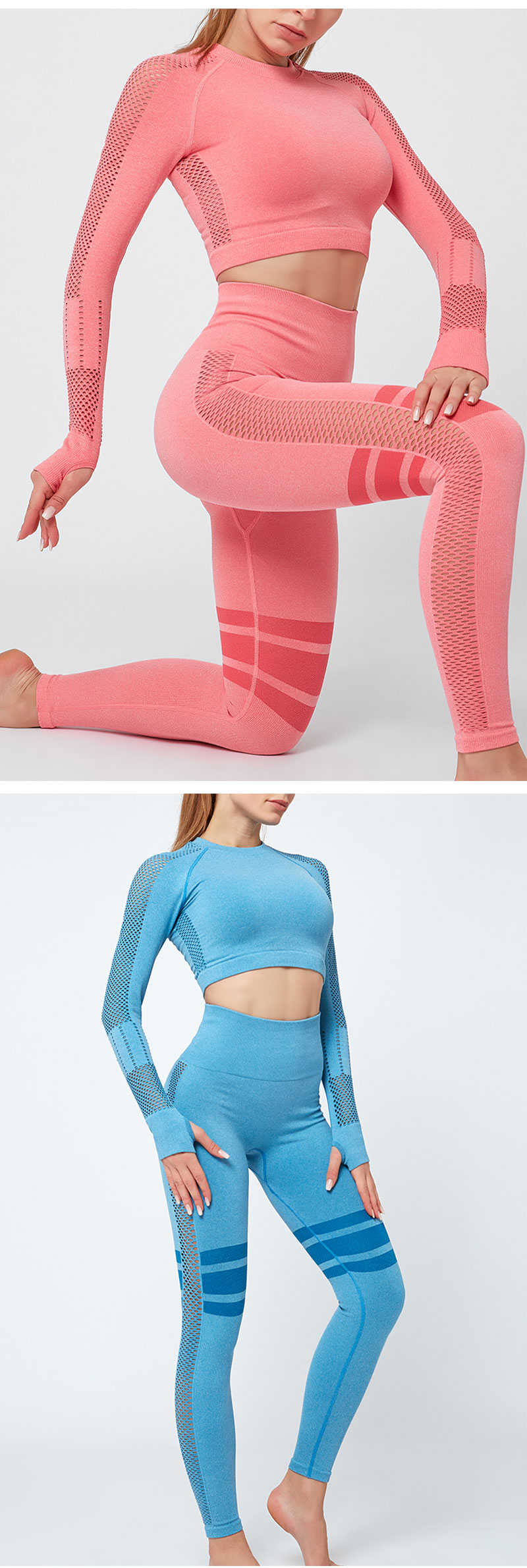 PTS2003 yoga wear sport clothing set for women details (5)