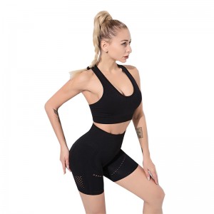 Ptsports Private Label Fitness Yoga Wear Outfit Set Workout Bras And Short Tights Yoga Sets
