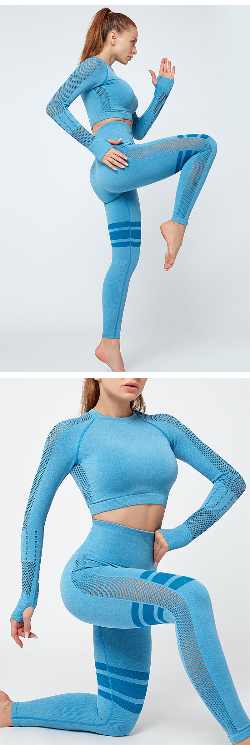 PTS2003 yoga wear sport clothing set for women details (6)