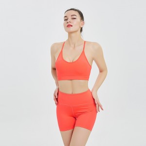 Ptsports Custom Sexy Fitness Yoga Wear Workout Bra And Shorts Set For Women