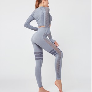 Ptsports wholesale top quality seamless yoga set women leggings gym fitness yoga wear sport clothing set