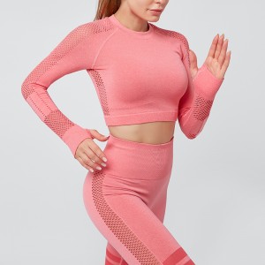 Ptsports wholesale top quality seamless yoga set women leggings gym fitness yoga wear sport clothing set