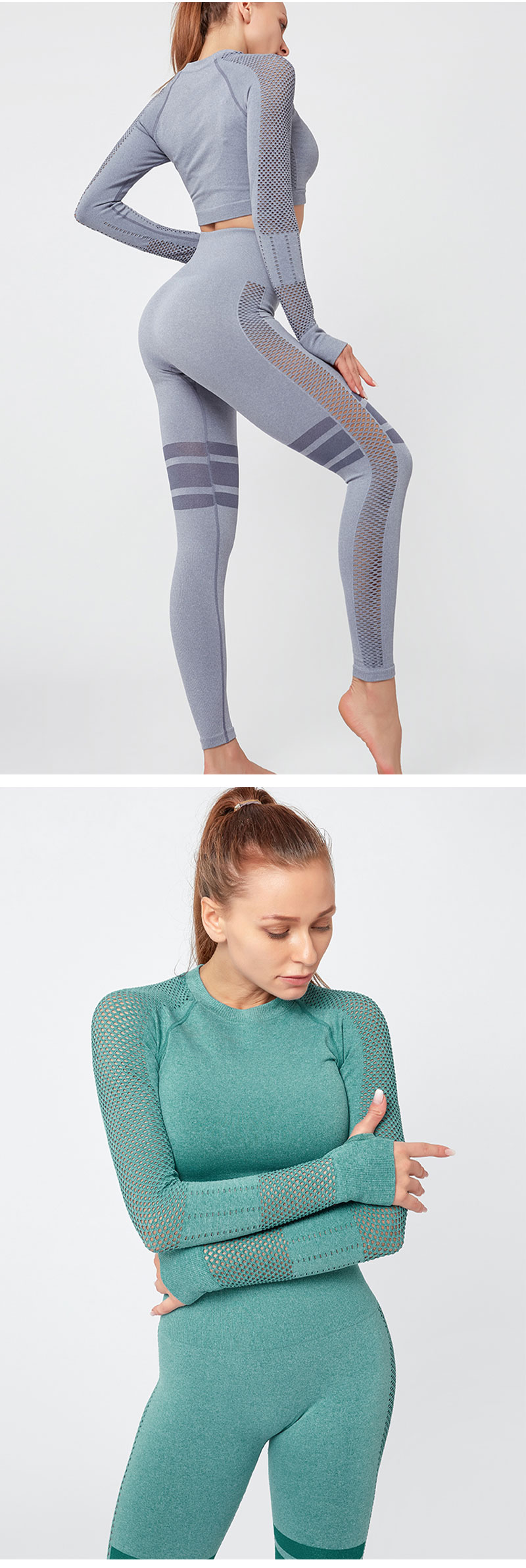 PTS2003 yoga wear sport clothing set for women details (2)