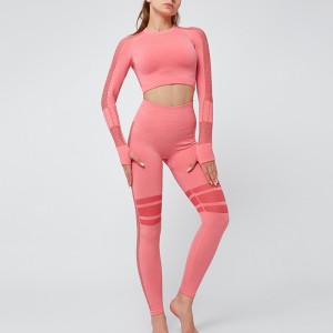 Ptsports wholesale top quality seamless yoga set women leggings gym fitness yoga wear sport clothing set