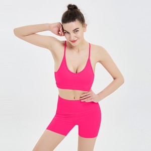 Ptsports Custom Sexy Fitness Yoga Wear Workout Bra And Shorts Set For Women