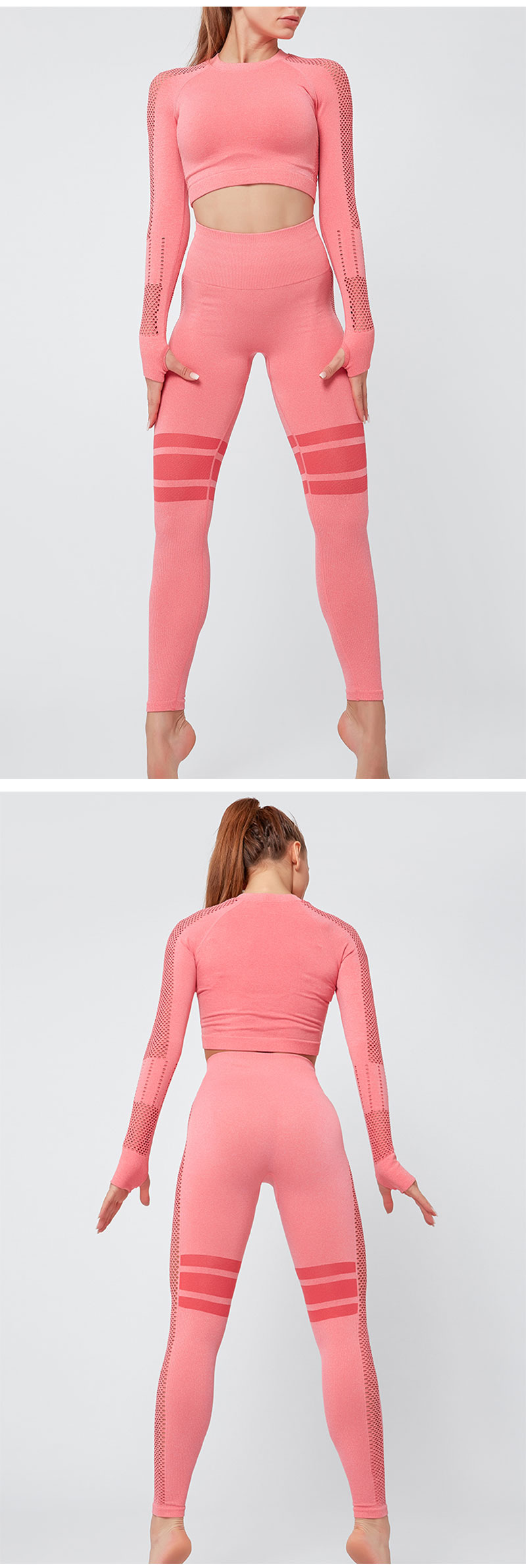 PTS2003 yoga wear sport clothing set for women details (4)