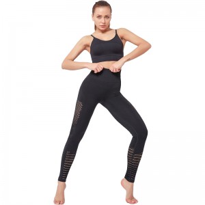Wholesale Modern backless sports bra and leggings two pieces set women workout cool dry gym fitness yoga sets